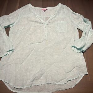 Lilly Pulitzer Blue Button Down Shirt
